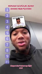 ¡Ronald Acuña Jr enumeró peloteros del uno al diez!