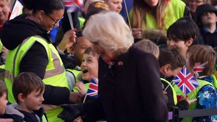 Queen Camilla receives a warm Bath welcome