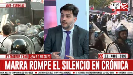 Tras el escrache, Ramiro Marra rompe el silencio en Crónica HD
