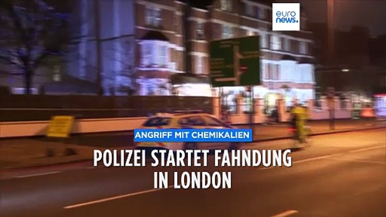 Nach Angriff mit ätzender Substanz: Londoner Polizei fahndet nach Verdächtigem