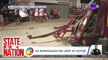 Isa, patay sa banggaan ng jeep at kotse | SONA