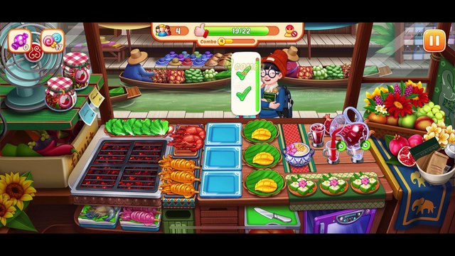 [Miniriceto]Game Play _ Crazy Diner -Mango Sticky Rice- Lv 1230-1233