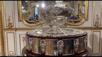 Sinner e gli azzurri della Coppa Davis al Quirinale, con l'Insalatiera