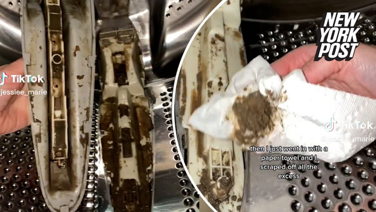 Hidden washing machine compartment leaves TikTokers sickened