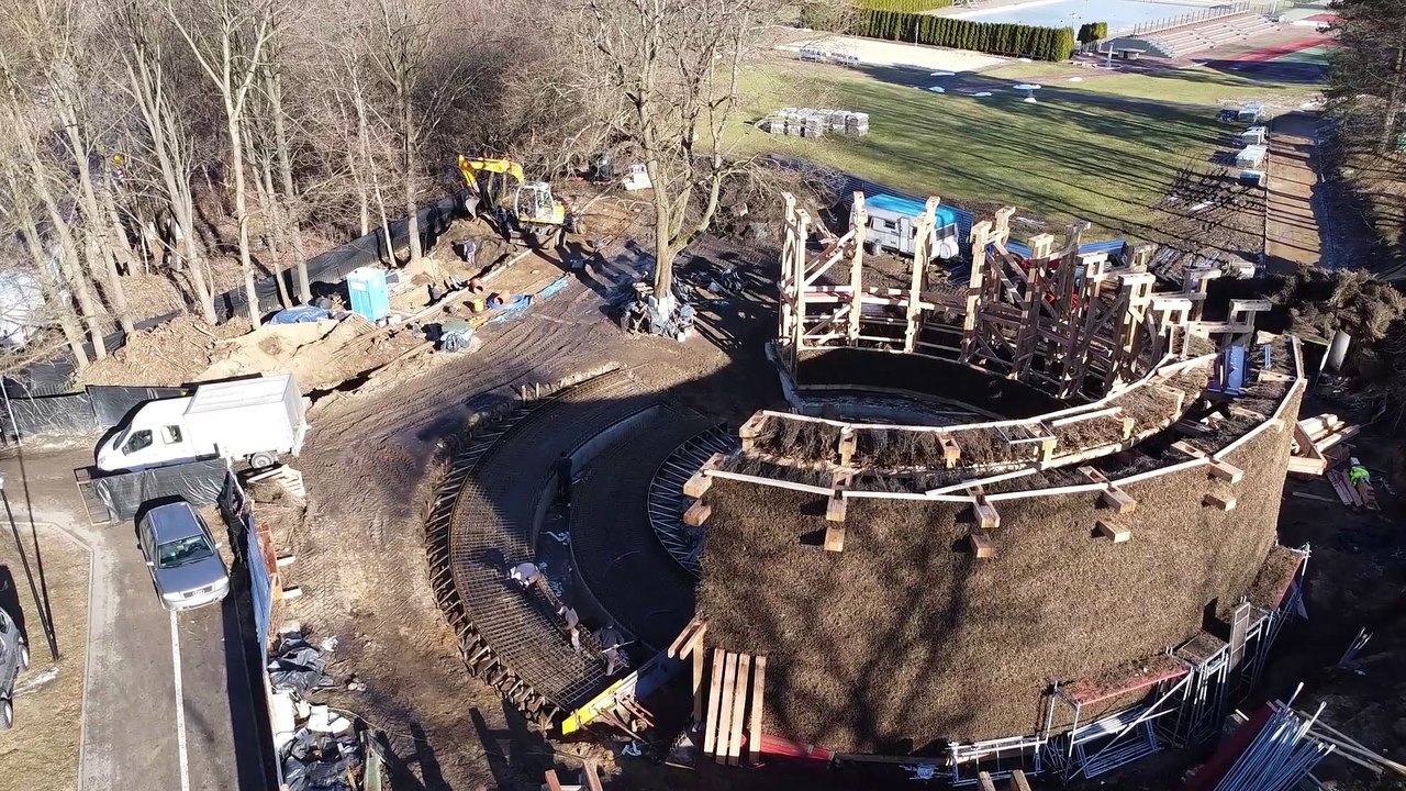 Olkusz - trwaja prace przy tężni solankowej w Olkuszu