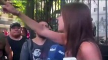 Sandra Pettovello a manifestantes de comedores populares: “Voy a recibir a la gente que tiene hambre, no a los referentes”