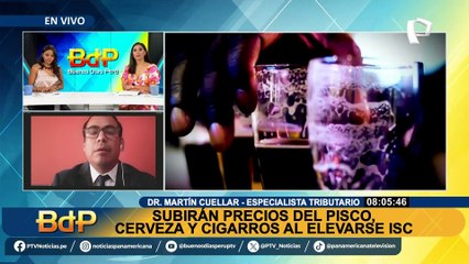 Martín Cuéllar sobre incremento de ISC: “El responsable, a nivel político, también es el premier, no solo el MEF y la Sunat”