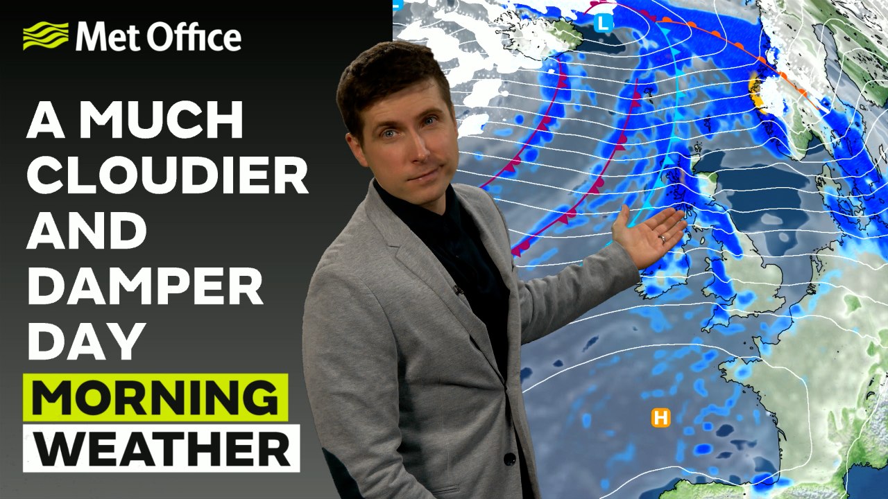 Met Office Morning Weather Forecast 02/01/24 - Cloudy with outbreaks of drizzly rain