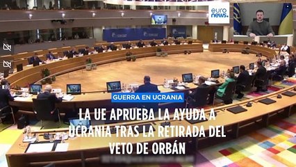 Zelenski agradece los 50.000 millones de ayuda de la UE después de que  Orbán retirara el veto