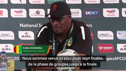Guinée - Diawara : "Nous sommes venus ici pour jouer sept finales"