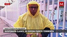 Debido a fuertes lluvias, suspenden clases en todos los niveles educativos en Baja California