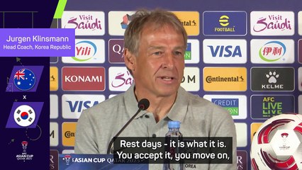 Korea must be 'prepared to suffer' against Australia - Klinsmann