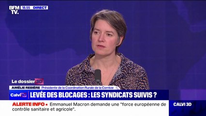Amélie Rebière (présidente de la Coordination rurale de la Corrèze): "On est toujours mobilisés, aussi bien à Paris, que partout ailleurs dans le territoire français"