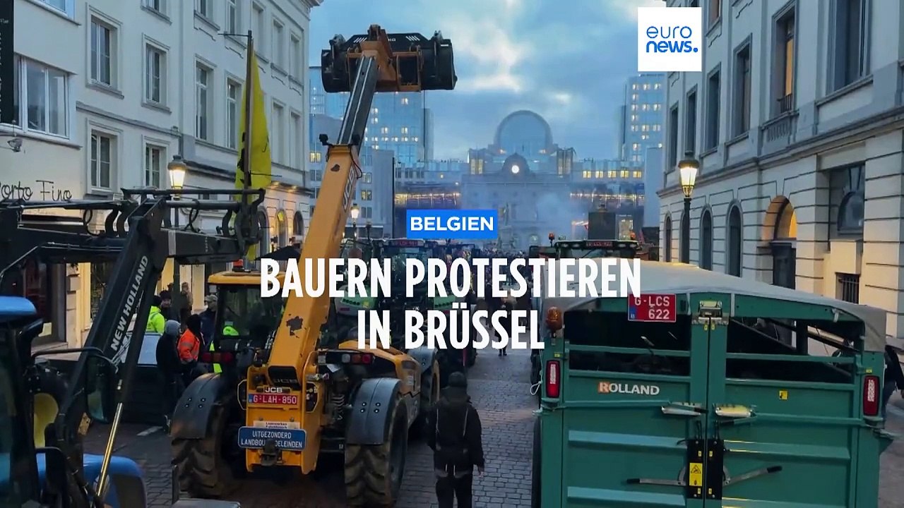 Bauernproteste in Brüssel: Landwirte heizen EU-Spitzen ein