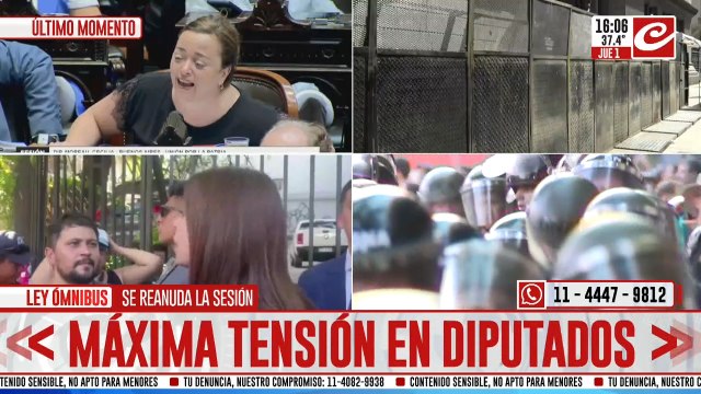 Escandalo en la sesión de diputados con acusaciones cruzadas