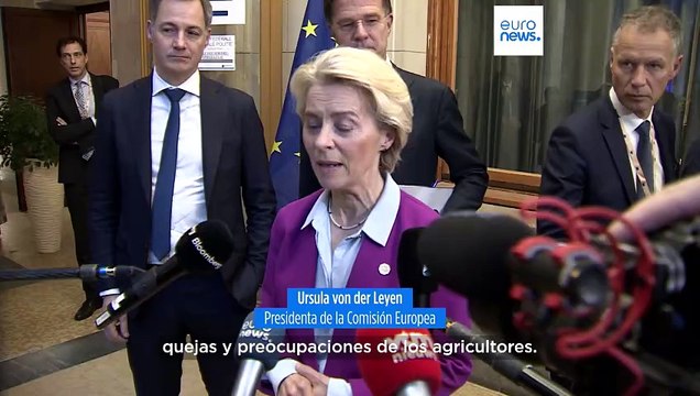 Von der Leyen elogia a los agricultores y promete medidas para apaciguar las protestas