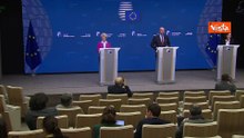 Consiglio Ue, Michel: "Raggiunto accordo a 27 su 50 mld di aiuti all'Ucraina"