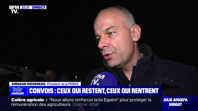 Mobilisation des agriculteurs: Ce mouvement ne s'arrête pas, il est juste transformé , affirme le président de la FNSEA, Arnaud Rousseau