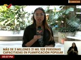 Más de 3 millones de personas han sido capacitadas en planificación popular por la EVP