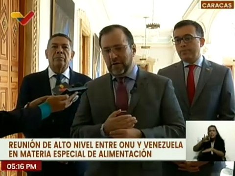 Reunión de alto nivel entre Venezuela y la ONU expondrá avances en materia de alimentación