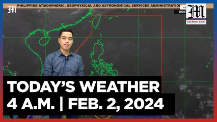 Today's Weather, 4 A.M. | Feb. 2, 2024