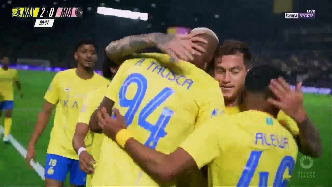 ملخص مباراة النصر وانتر ميامي 6 0 كاس موسم الرياض