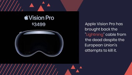 Revenge Of The 'Lightning:' Apple Vision Pro Shows The 11-Year-Old Cable Has Somehow Returned