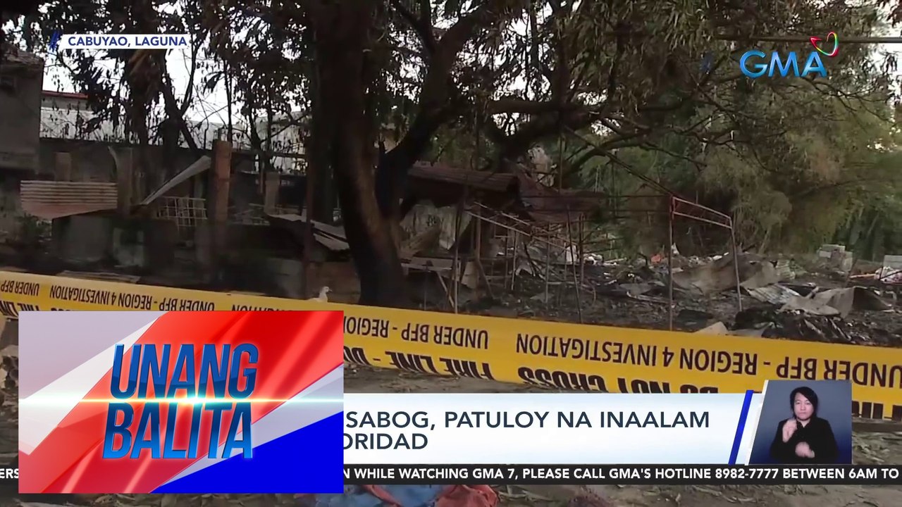 Sanhi ng pagsabog, patuloy na inaalam ng mga awtoridad | UB