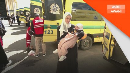 Penduduk Palestin cedera terima rawatan di Qatar