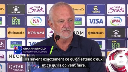Arnold : "Les joueurs savent exactement ce qu'on attend d'eux"