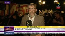 Policía reprime a los manifestantes en las afueras del Congreso argentino