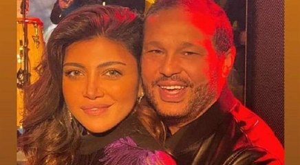 ريهام حجاج تحتفل بيوم ميلاد محمد حلاوة: أول عيد مع يوسف وچميلة