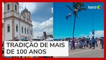 Vídeos mostram a festa da tradicional Lavagem de Itapuã, que marca o início do carnaval