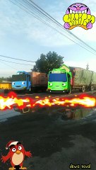 truk gandeng jadi tayo hijau