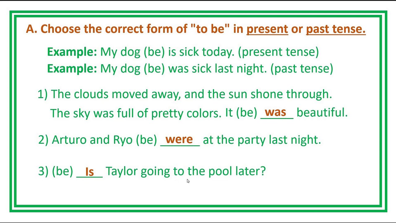 Practice Exercise 6  Simple Present Tense and  Simple Past Tense