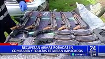 Cusco: recuperan armas que fueron robadas dentro de comisaría