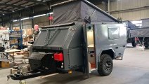 Introduction of reverse design left side door opening Australian standard new njstar rv off-road trailer