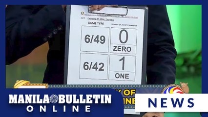 Love-struck luck: Lone bettor wins P5.9-M Lotto 6/42 jackpot on Feb. 1