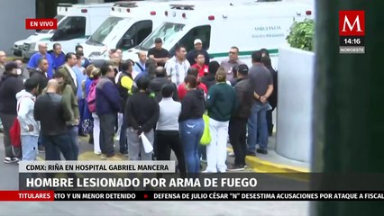 Un trabajador resultó herido por un arma de fuego en el Hospital Gabriel Mancera