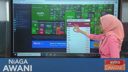 Prestasi saham teknologi, komunikasi AS secara keseluruhannya positif
