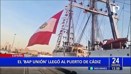 B.A.P. Unión llega al puerto español de Cádiz en su travesía por el mundo