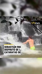 El encuentro de Sebastián Rulli con las Cataratas de Iguazú 