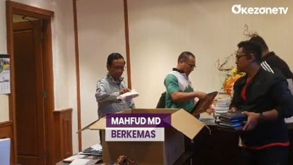Momen Mahfud MD Berkemas di Gedung Kemenko Polhukam