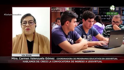 Mtra. Carmen Valenzuela Gómez habla de la convocatoria de admisión en UDGVirtual