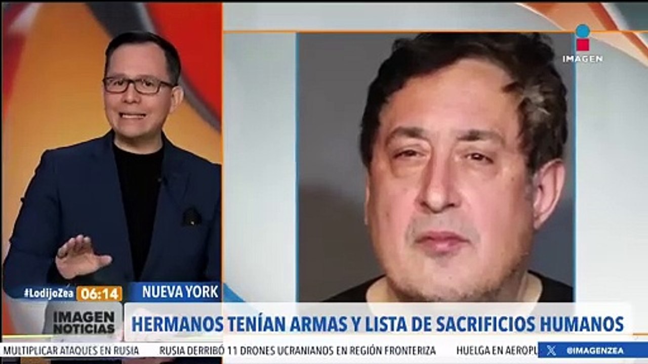 Hermanos tenían armas y lista de sacrificios humanos