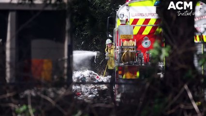 Fire crews bring blaze at Minnamurra recycling facility under control