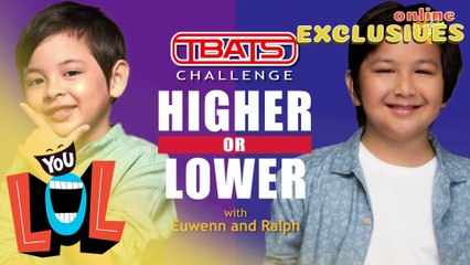 Raphael Landicho at Euwenn Aleta, naglaro ng ‘TBATS’ Higher or Lower Game! (YouLOL Exclusives)