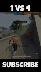 I Bet , You Can't Do this 1vs4  M500  #shorts #ironicff #freefire