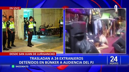 Trasladan a sede judicial a 24 extranjeros detenidos en discoteca de SJL