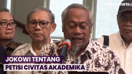 Civitas Akademika UGM dan UII Sampaikan Petisi, Jokowi: Itu Hak Demokrasi